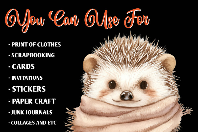 Sweet Boho Woodland Creatures Animals Clipart Bundle - CraftNest - Digital Crafting and Art