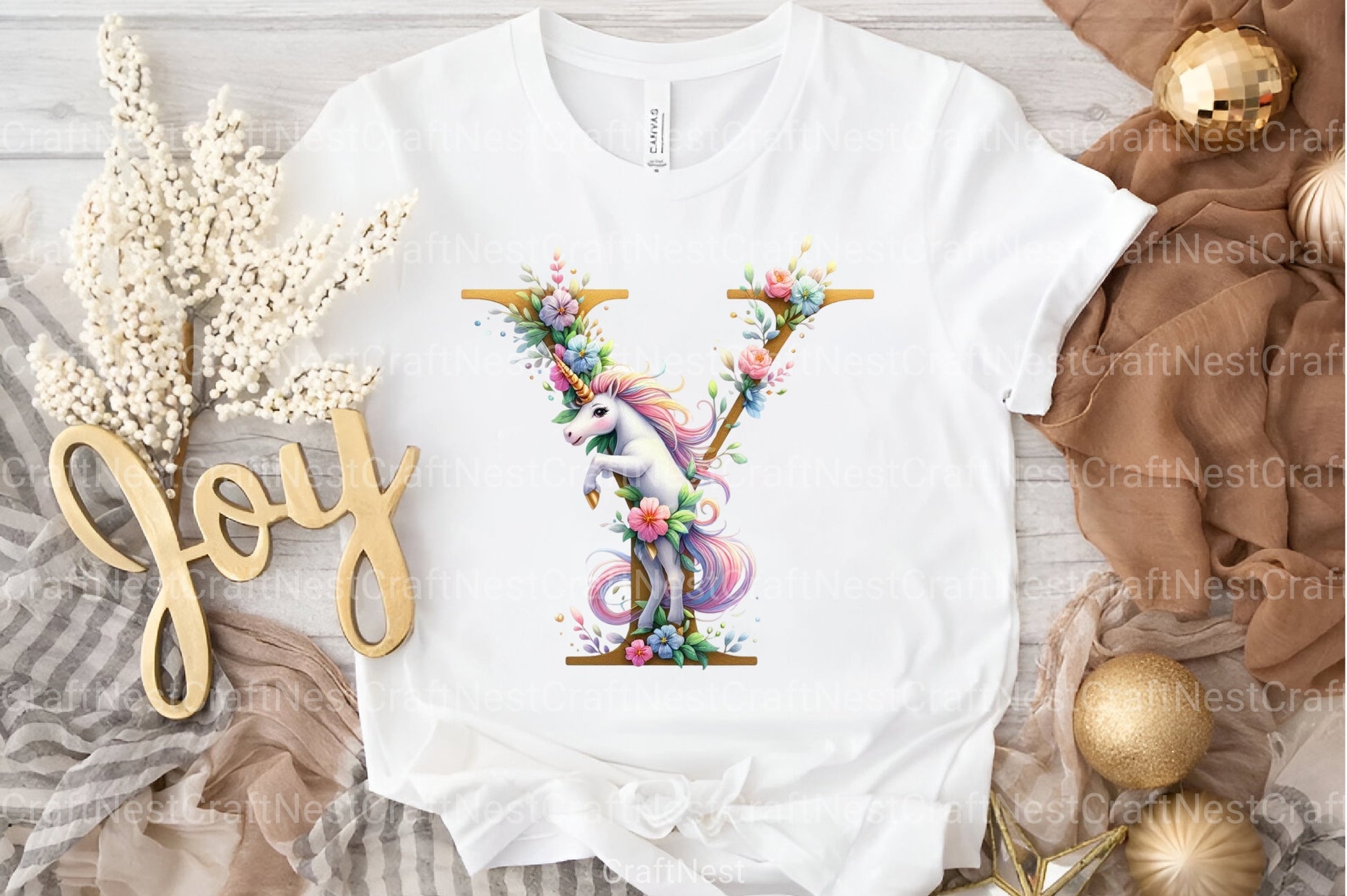 Unicorn Alphabet Clipart Bundle - CraftNest - Digital Crafting and Art