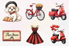 Parisian Summer Clipart Bundle 1 - CraftNest - Digital Crafting and Art