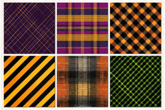 Plaid Halloween Digital Papers - CraftNest - Digital Crafting and Art