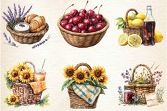 Summer Basket Clipart Bundle 2 - CraftNest - Digital Crafting and Art