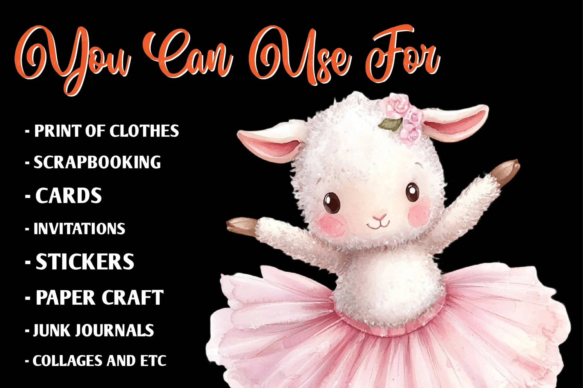 Cute Pink Ballerina Animals Clipart Bundle - CraftNest - Digital Crafting and Art