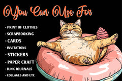 Funny Dog And Cat Love Ice Cream Clipart Bundle - CraftNest - Digital Crafting and Art