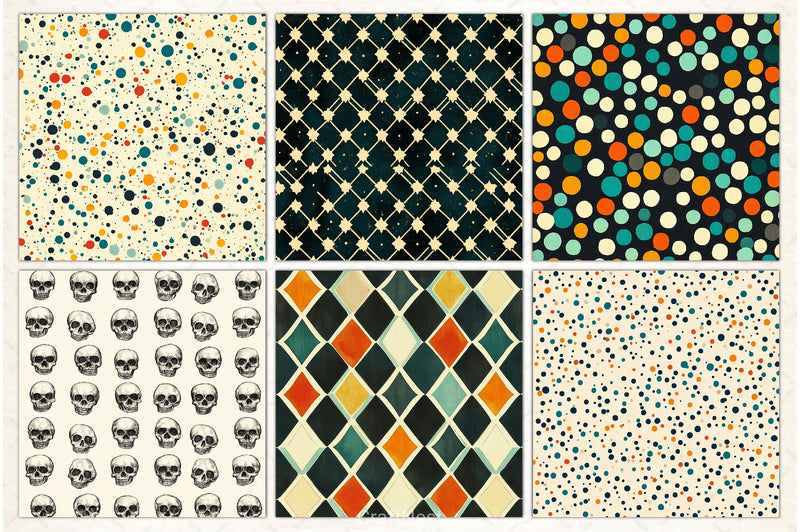 Halloween Digital Paper Collection - CraftNest - Digital Crafting and Art