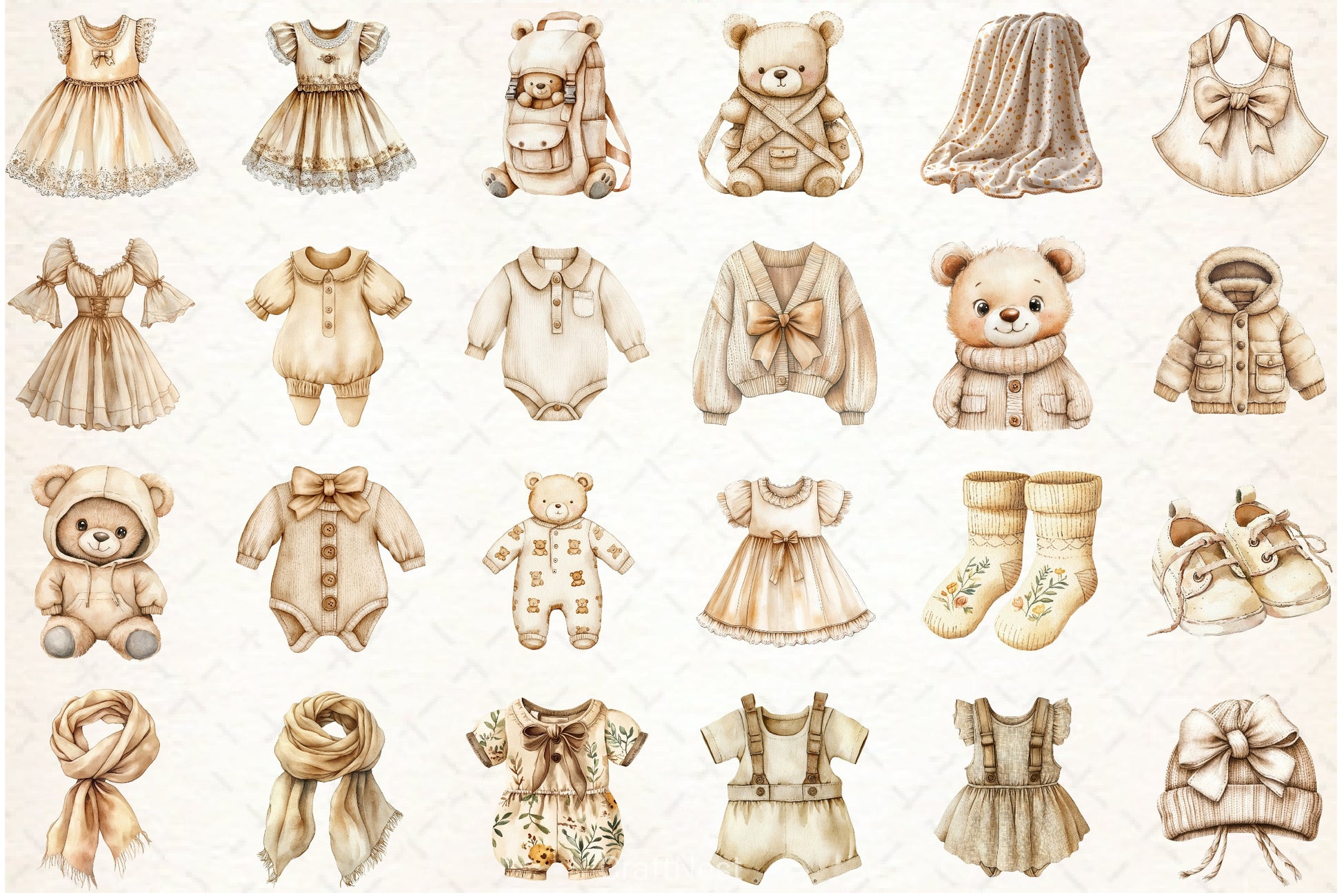 Baby Clothes Clipart Bundle - CraftNest - Digital Crafting and Art
