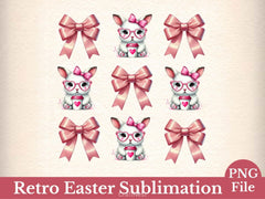 Retro Easter Clipart Bundle 2 - CraftNest - Digital Crafting and Art