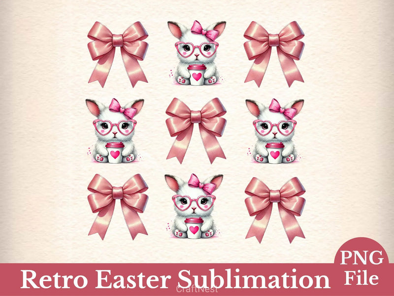 Retro Easter Clipart Bundle 2 - CraftNest - Digital Crafting and Art