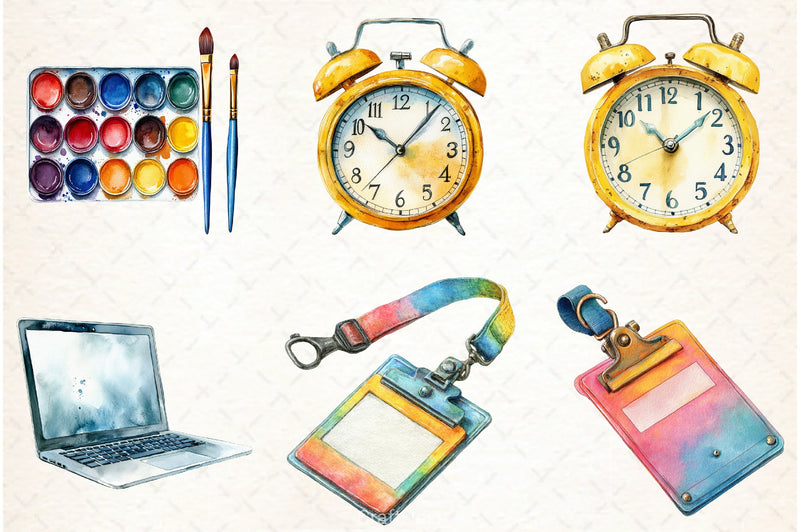 School Classroom Clipart Bundle - CraftNest - Digital Crafting and Art