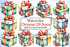 Christmas Gift Boxes Clipart Bundle