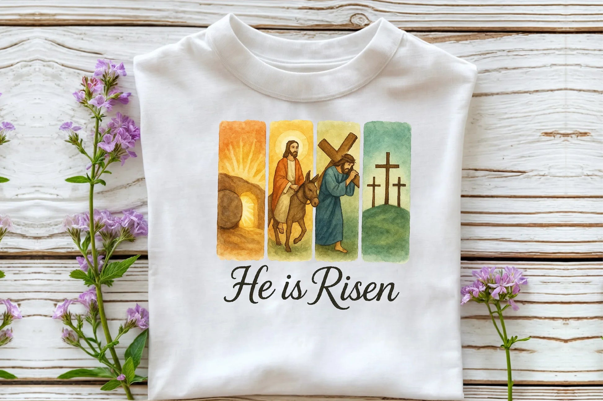 Brushstroke Jesus Easter Clipart Bundle: He Is Risen - CraftNest - Digital Crafting and Art