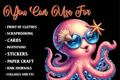 Cute The Little Mermaid Clipart Bundle - CraftNest - Digital Crafting and Art