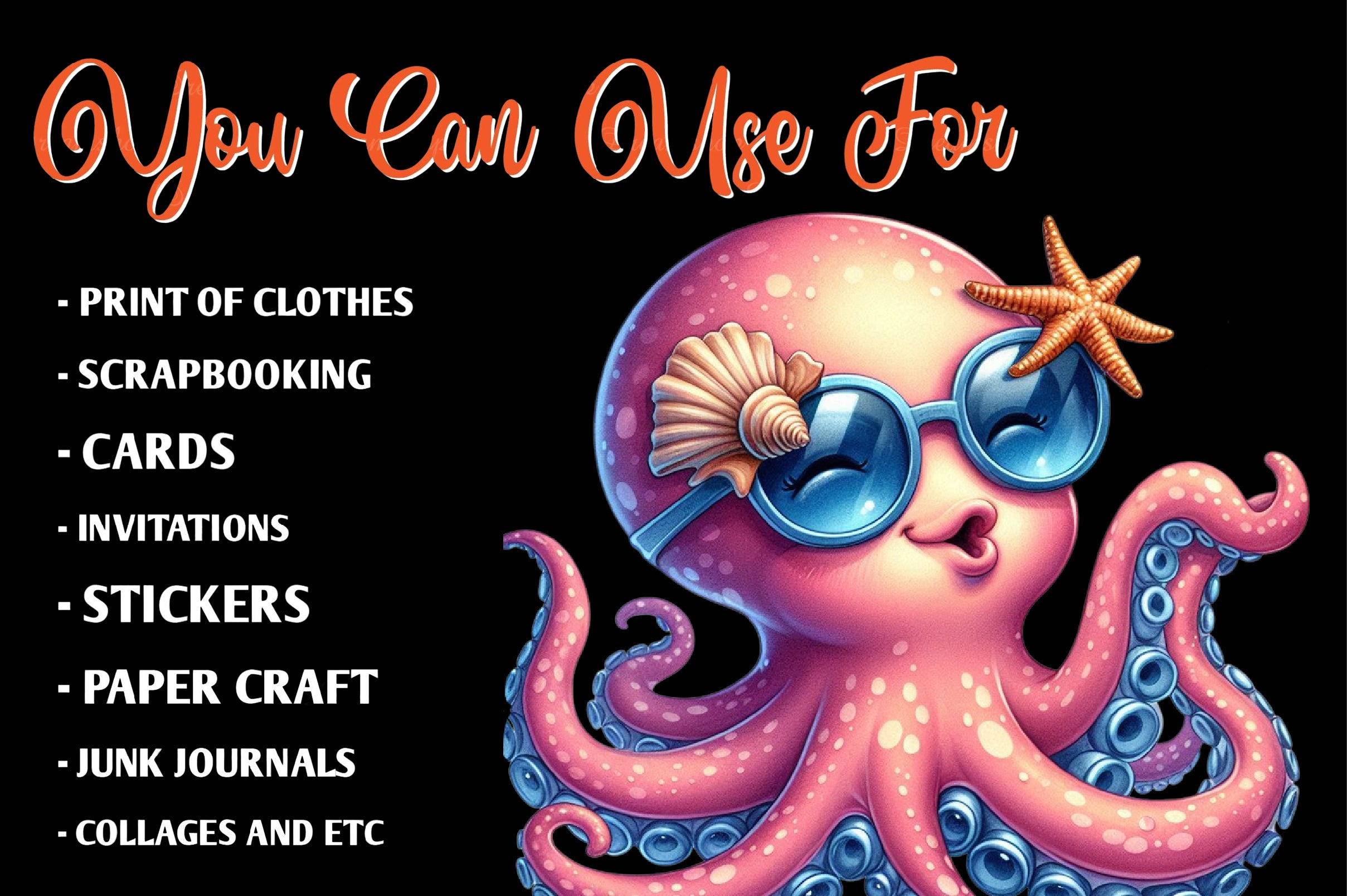 Cute The Little Mermaid Clipart Bundle - CraftNest - Digital Crafting and Art