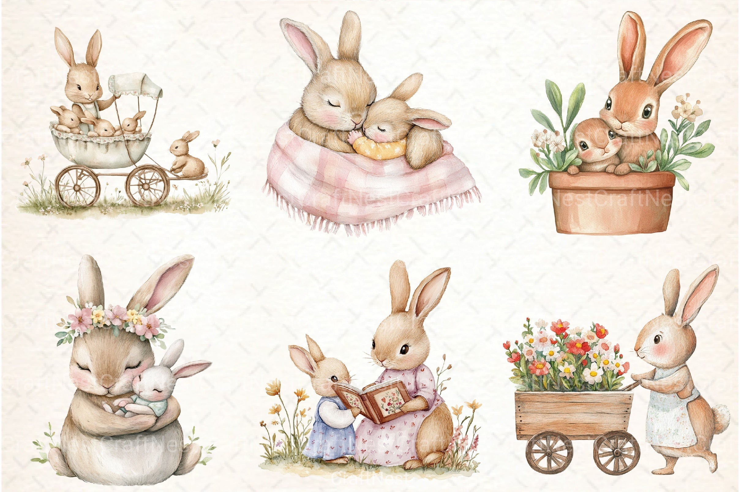 Mother's Day Clipart Bundle by Banny - CraftNest - Digital Crafting and Art