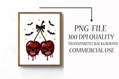 Skull Cherries Halloween Clipart Bundle - CraftNest - Digital Crafting and Art