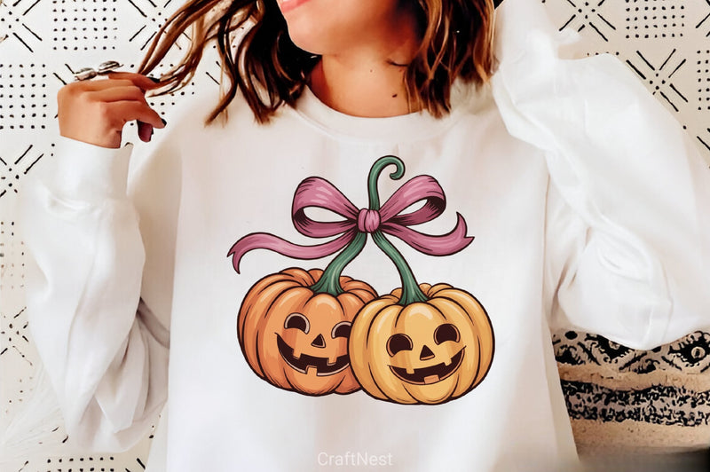 Pumpkin Cherries Halloween Clipart Bundle - CraftNest - Digital Crafting and Art