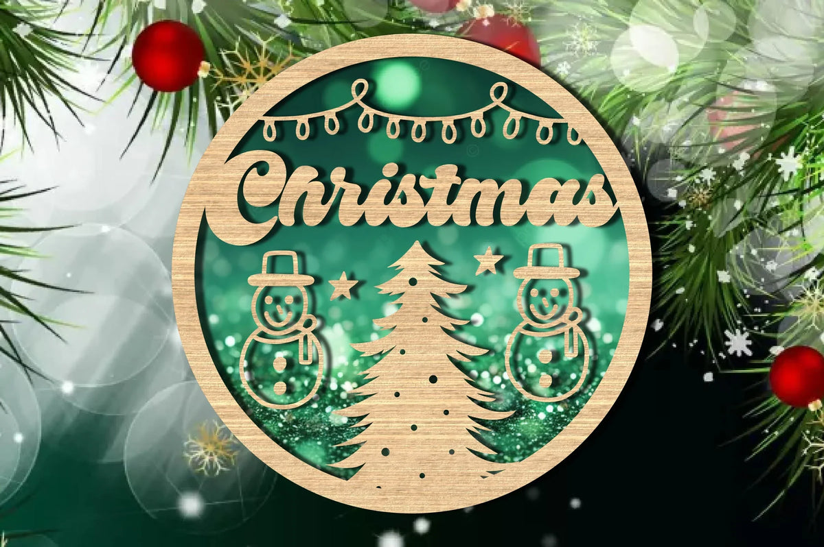 Cuttable Raft Designs Christmas Ornament Cuttable Design Clipart Bundle