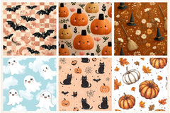 Halloween Digital Paper - CraftNest - Digital Crafting and Art