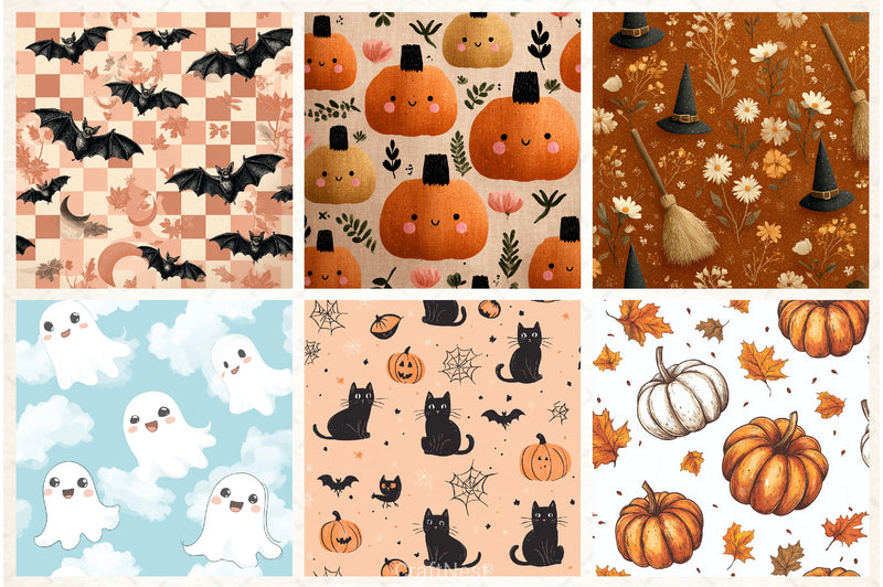 Halloween Digital Paper - CraftNest - Digital Crafting and Art