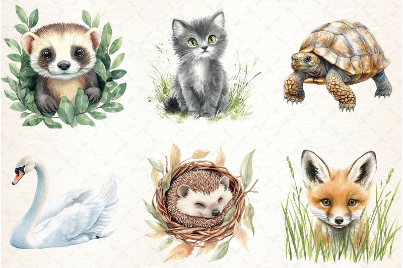 Garden Animals Clipart Bundle - CraftNest - Digital Crafting and Art