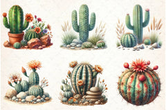 Cactus Clipart Bundle 4 - CraftNest - Digital Crafting and Art