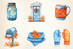 Cozy Autumn Clipart Bundle 3 - CraftNest - Digital Crafting and Art