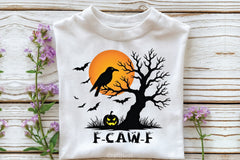 Black Crow Halloween T Shirt Clipart Bundle - CraftNest - Digital Crafting and Art