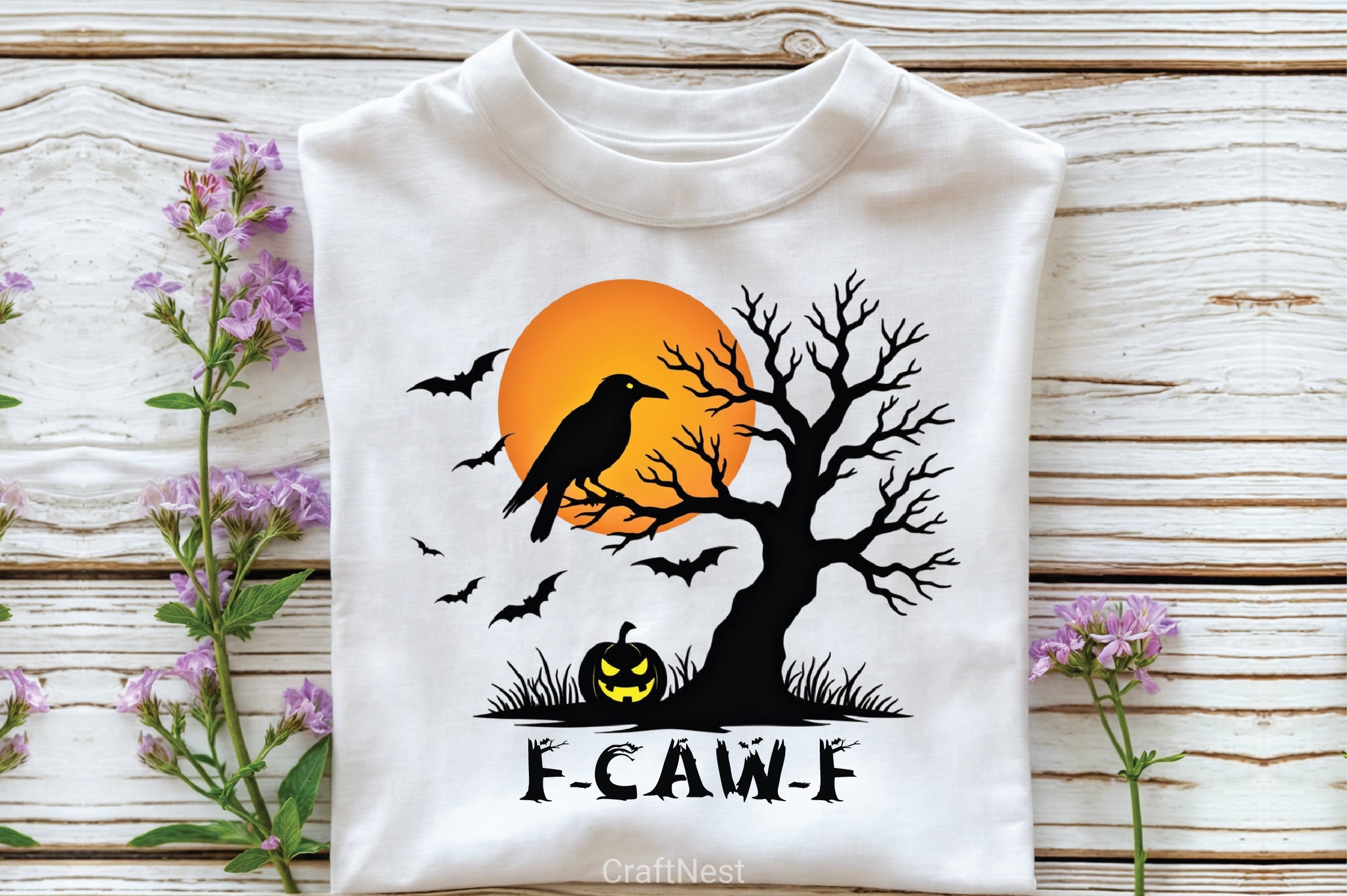 Black Crow Halloween T Shirt Clipart Bundle - CraftNest - Digital Crafting and Art