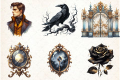 Gilded Reverie Clipart Bundle - CraftNest - Digital Crafting and Art