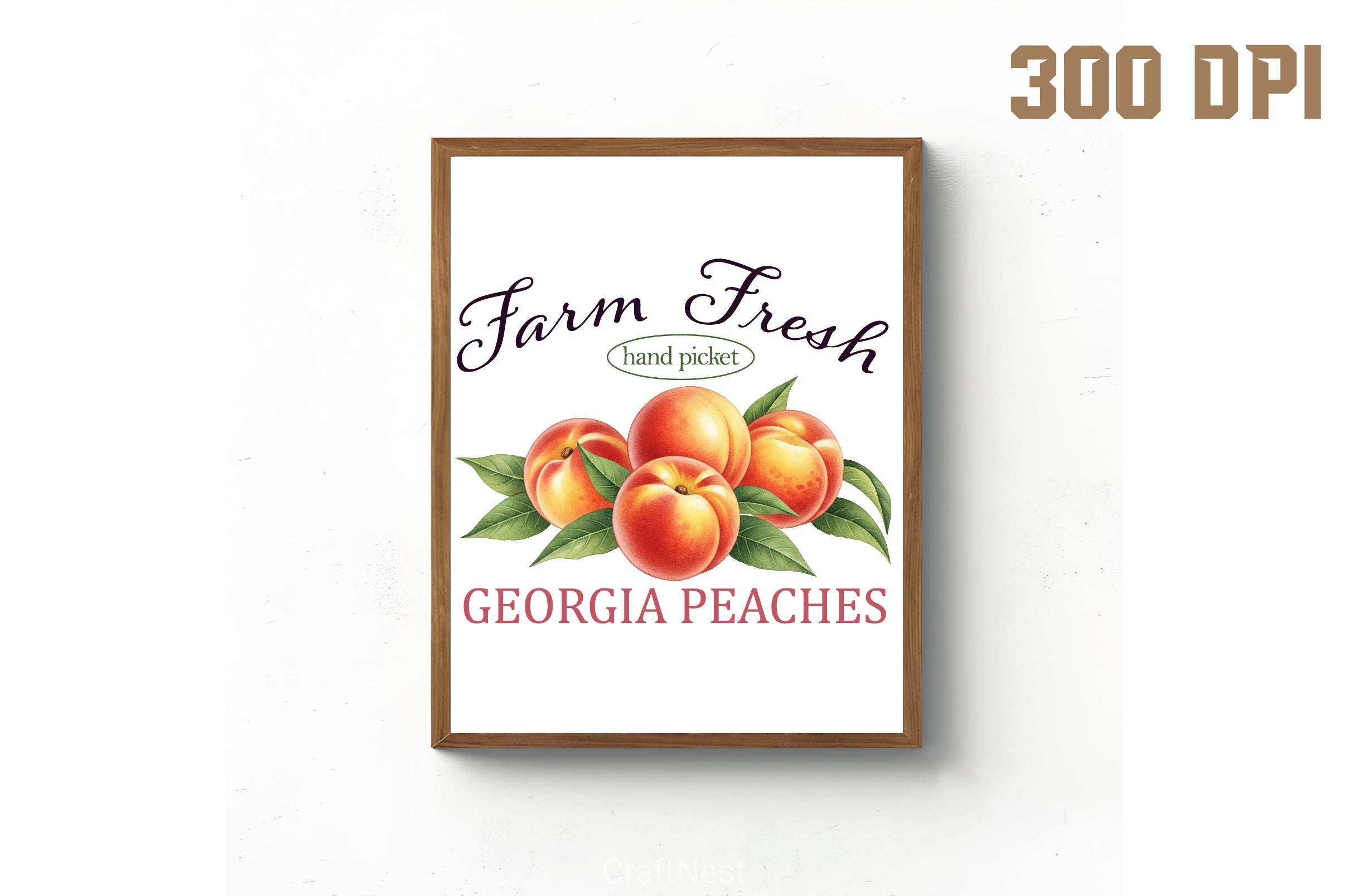 Farm Fresh Georgia Peaches Clipart Bundle - CraftNest - Digital Crafting and Art