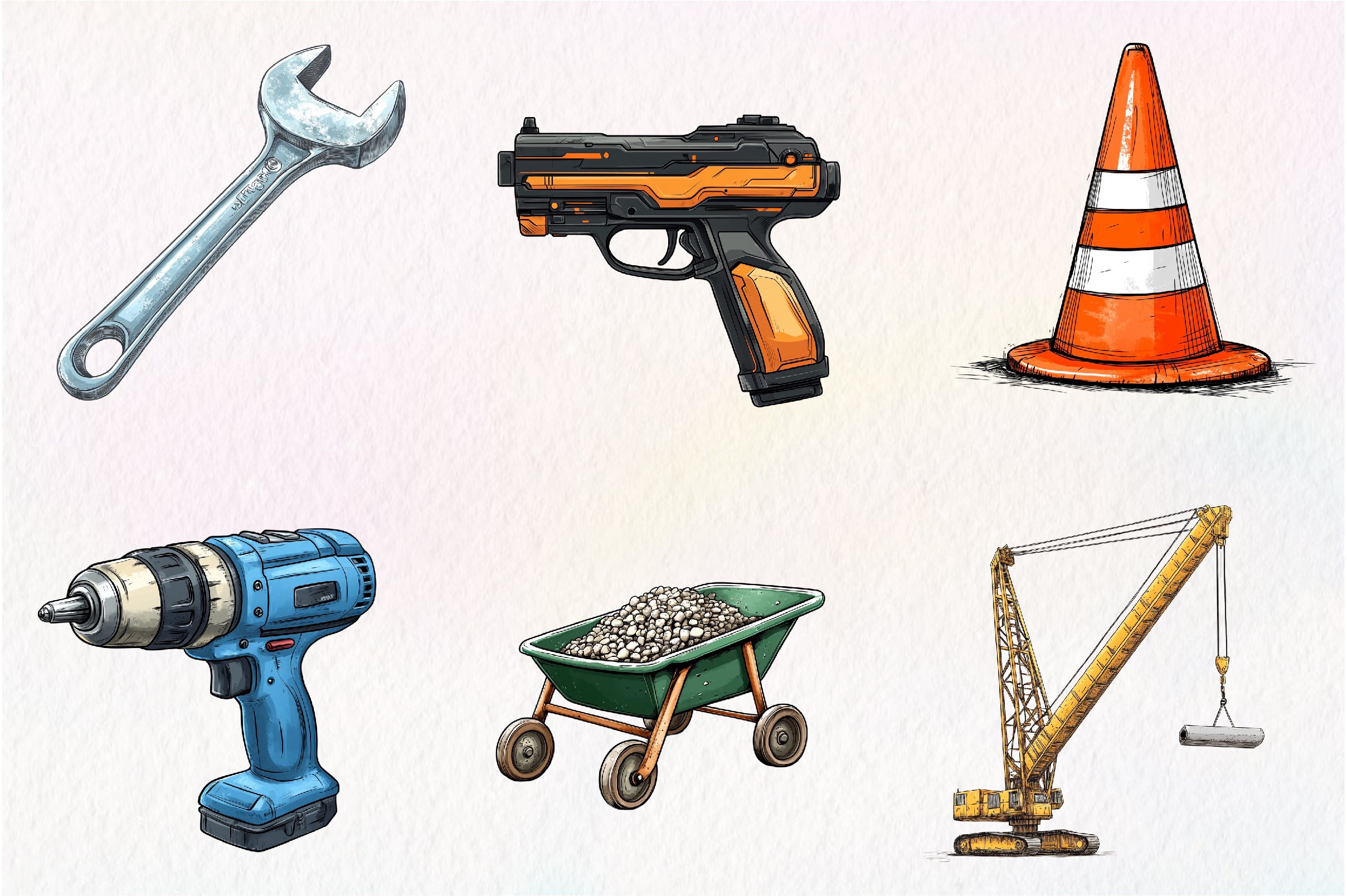 Construction Clipart Bundle - CraftNest - Digital Crafting and Art