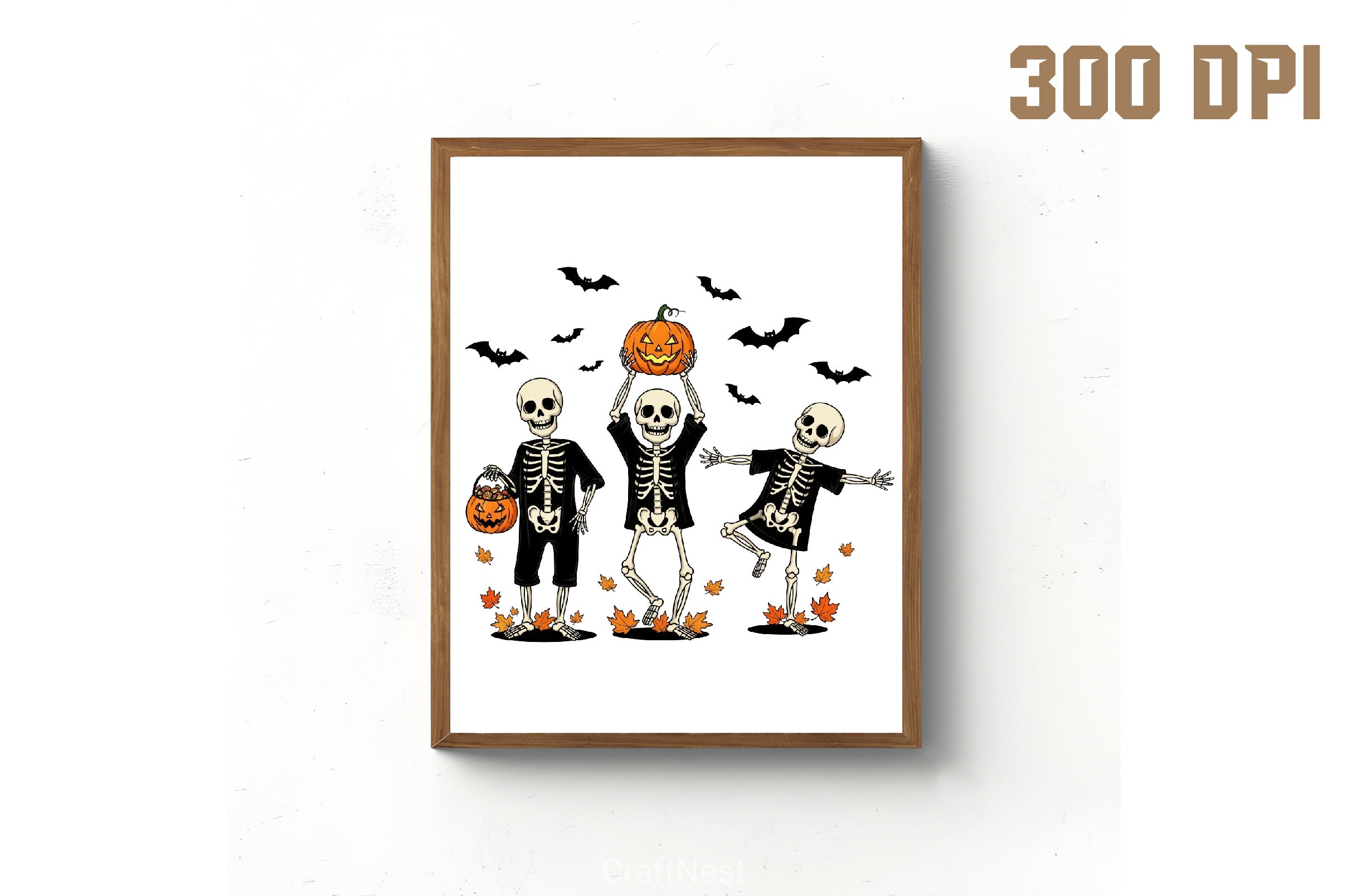 Dancing Skeleton Halloween Clipart Bundle - CraftNest - Digital Crafting and Art