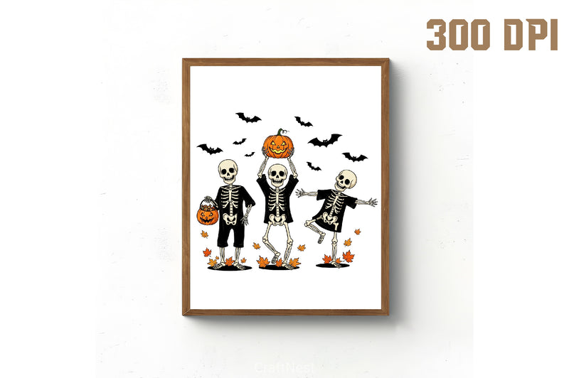 Dancing Skeleton Halloween Clipart Bundle - CraftNest - Digital Crafting and Art