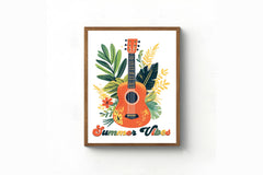 Summer Vibes Guitar Clipart Bundle - CraftNest - Digital Crafting and Art