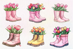 Garden Boots Clipart Bundle - CraftNest - Digital Crafting and Art