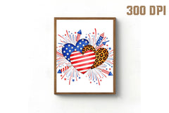 USA Hearts Fireworks Clipart Bundle - CraftNest - Digital Crafting and Art