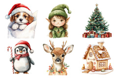 Glitter Cute Christmas Sublimation Clipart Bundle 2 - CraftNest - Digital Crafting and Art