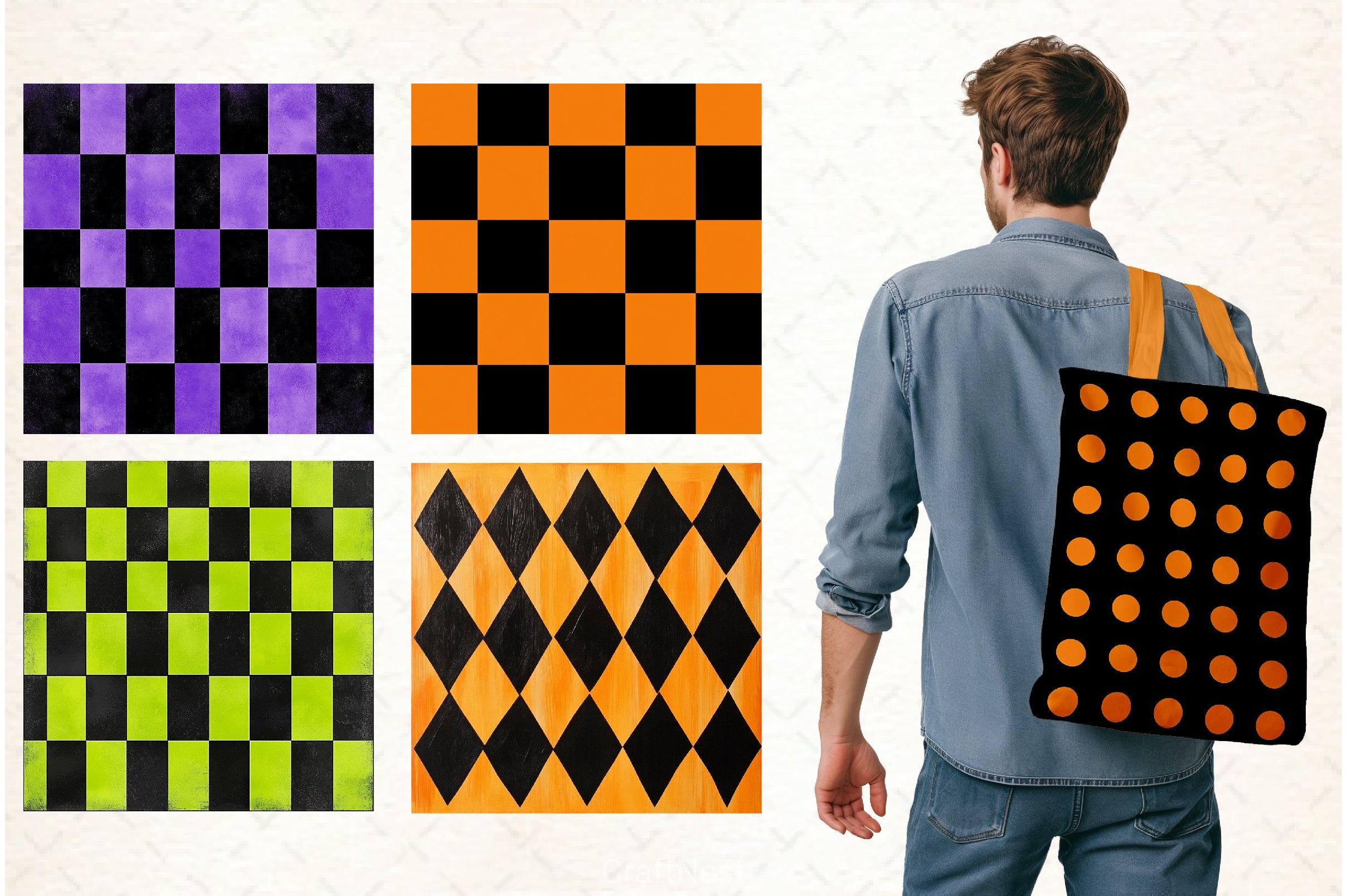 Halloween Basics Digital Paper - CraftNest - Digital Crafting and Art