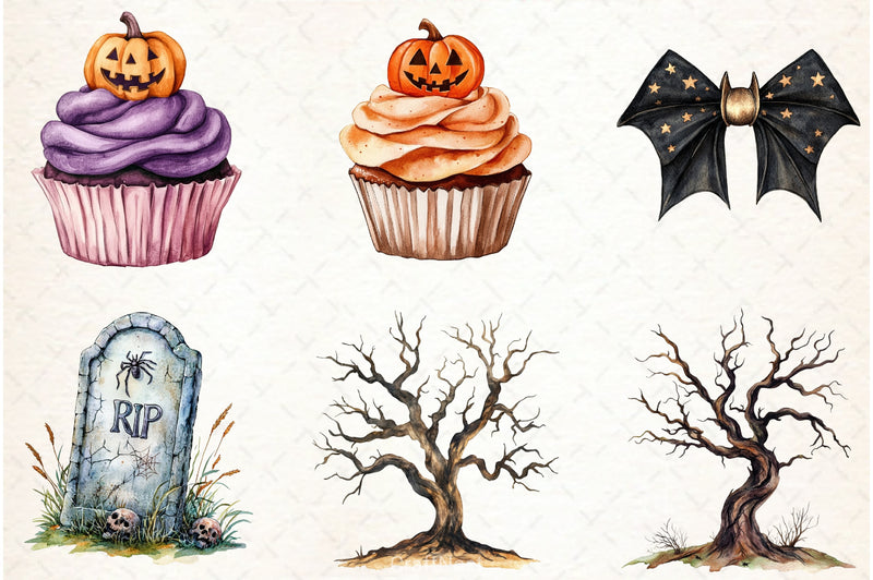 Vintage Halloween Clipart Bundle 16 - CraftNest - Digital Crafting and Art