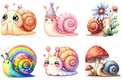 Cute Snail Clipart - CraftNest - Digital Crafting and Art