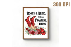 Cowgirl Boots & Bling Clipart Bundle 5 - CraftNest - Digital Crafting and Art