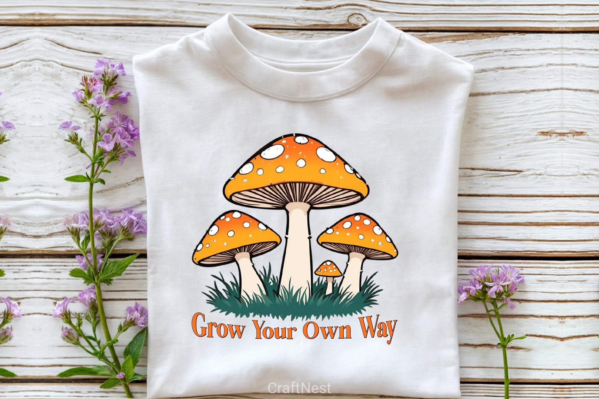 Grow Your Own Way Mushroom Clipart Bundle - CraftNest - Digital Crafting and Art
