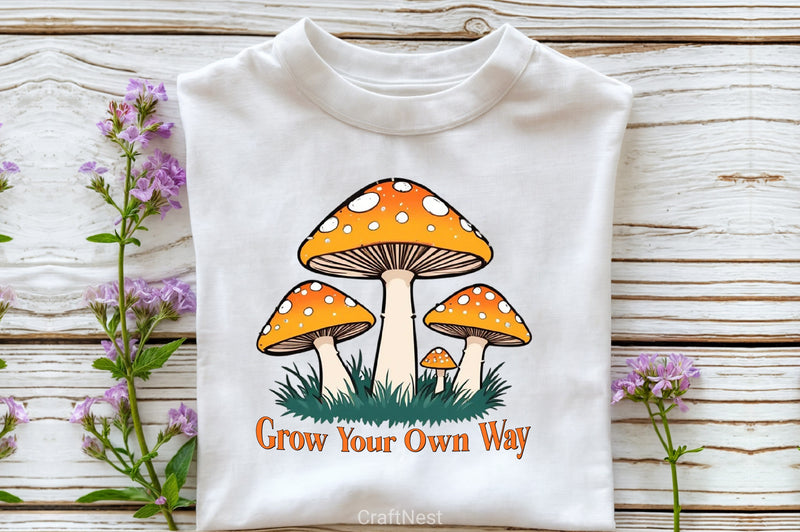 Grow Your Own Way Mushroom Clipart Bundle - CraftNest - Digital Crafting and Art