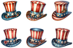 4th of July Hat Clipart - CraftNest - Digital Crafting and Art