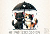 Valentine Cat Couple Clipart Bundle