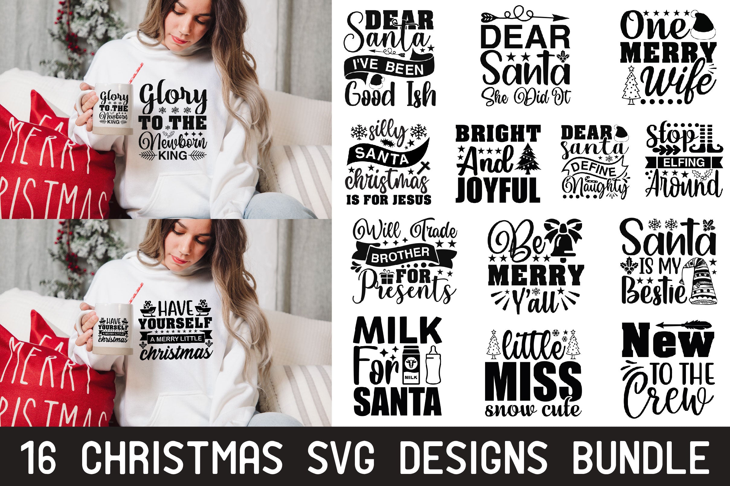 Christmas SVG Bundle 12 - CraftNest - Digital Crafting and Art