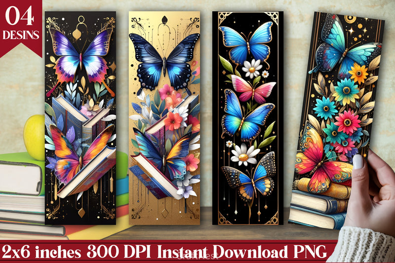 Butterfly Floral Bookmark Junk Journal - CraftNest - Digital Crafting and Art
