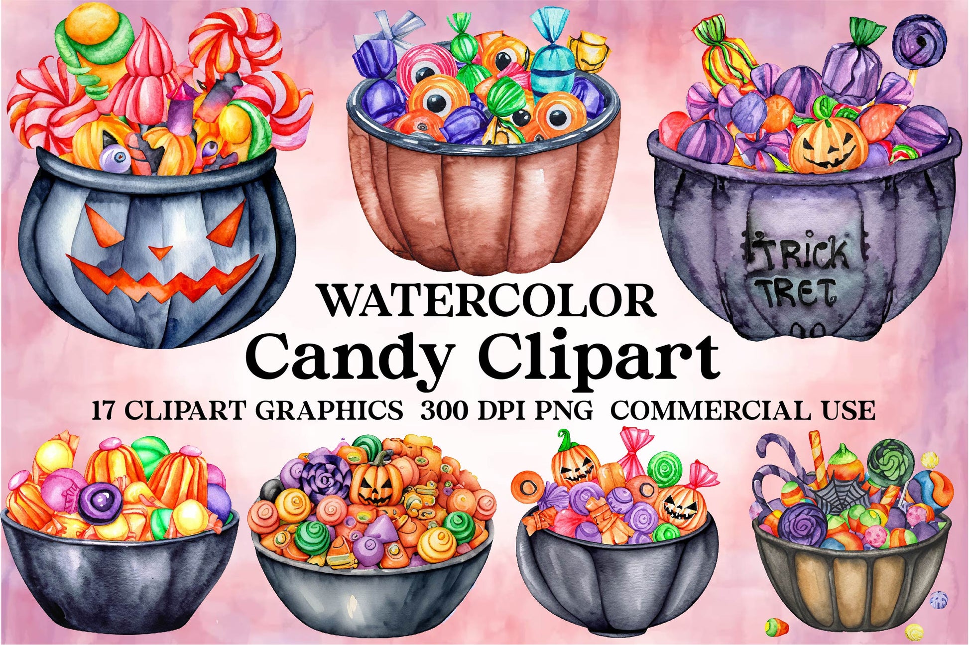 Candy Clipart Bundle - CraftNest - Digital Crafting and Art