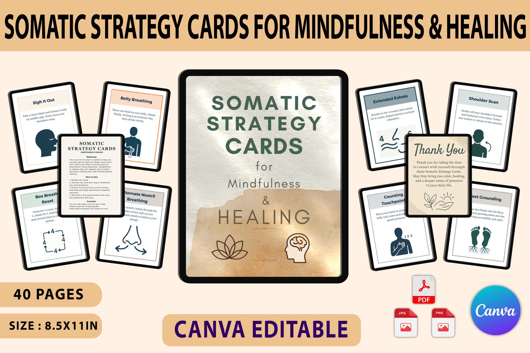 Somatic Strategy Cards for Mindful Practices