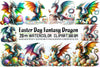 Easter Fantasy Dragon Clipart Bundle