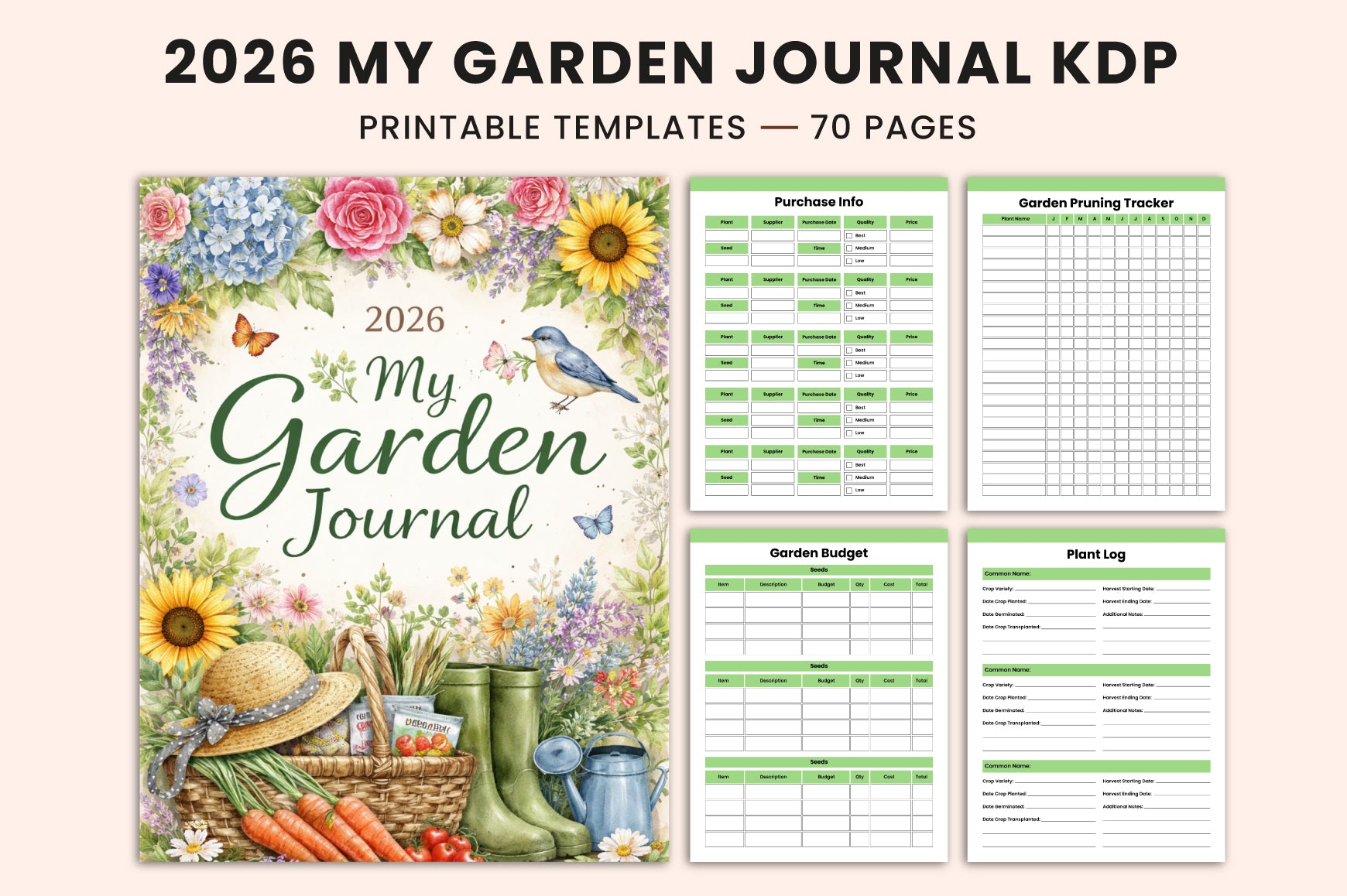 My Garden Journal: A Personal Gardening Diary